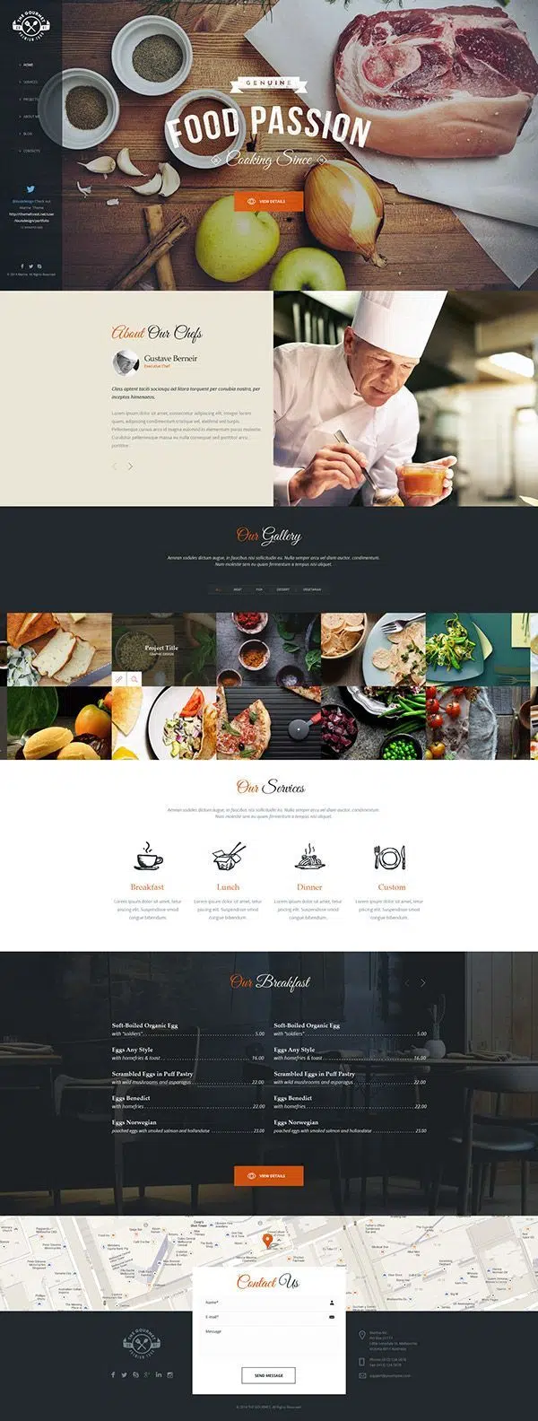 The Gourmet – Food WP Skin & Theme on