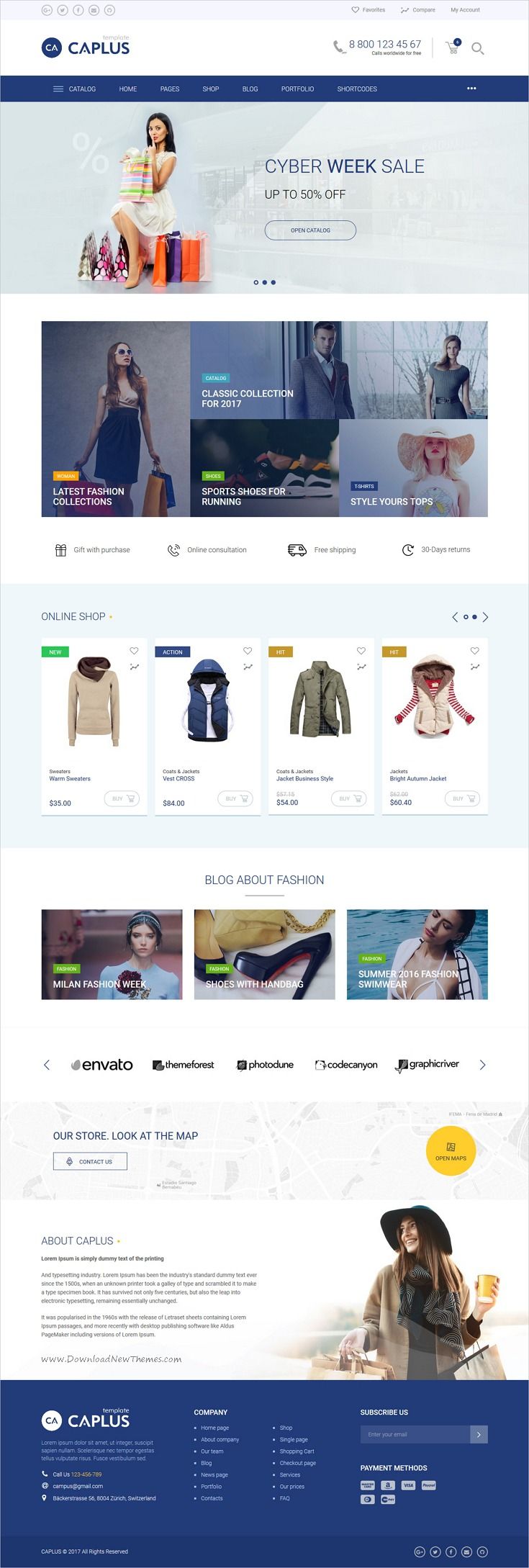 Caplus is clean and modern design 5in1 responsive #HTML5 template for multipurpo...