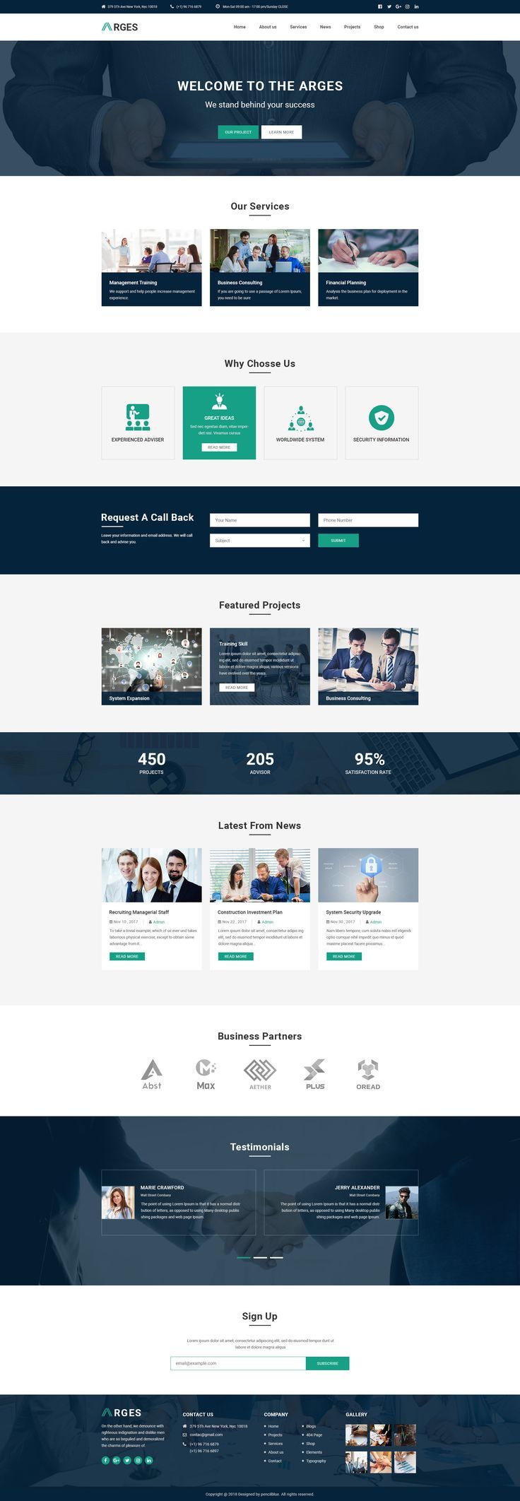 Arges Corporate is a clean HTML5/CSS3 Template suitable for Business, Profession...