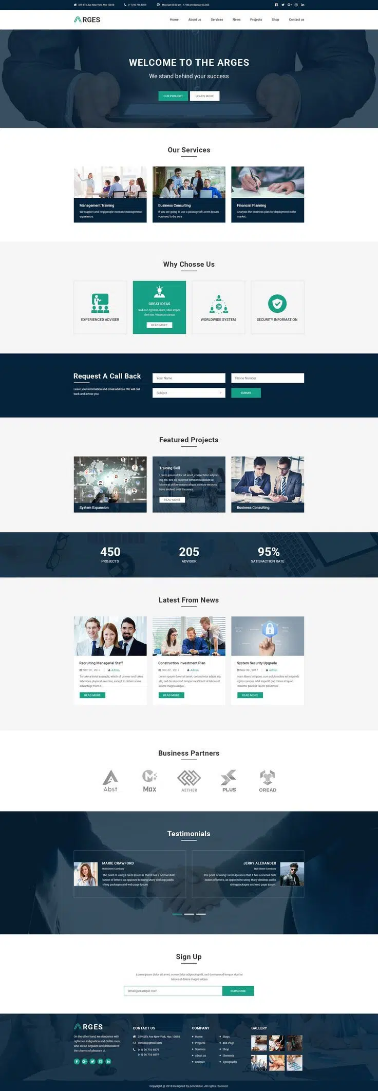 Arges Corporate is a clean HTML5/CSS3 Template suitable for Business, Profession...