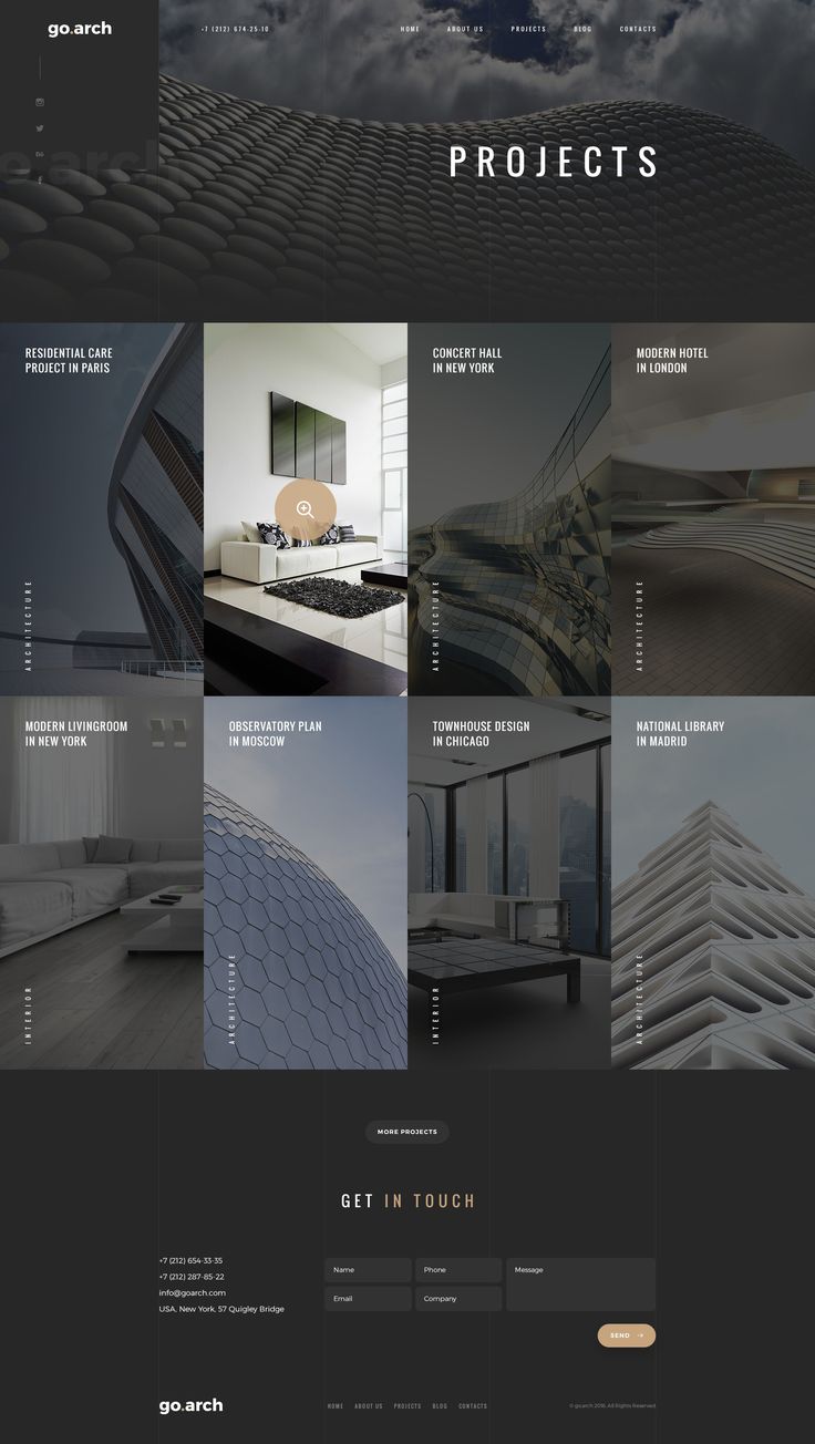 go.arch - Architecture PSD Template - PSD Templates