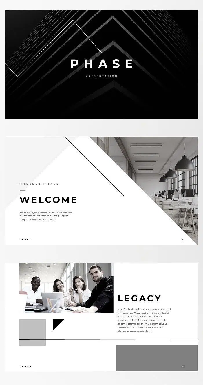 Keynote Template - Phase - For those looking for a professional presentation, ...